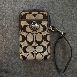 Small coach wristlet